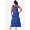 thumbnail image 2 of Jessica London Women's Plus Size Petite Stretch Cotton Tank Maxi Dress, 2 of 4