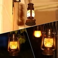 thumbnail image 5 of LED Lantern Vintage Storm Lantern Flickering Flame Two Modes Battery Powered Hurricane Lamps, 5 of 5