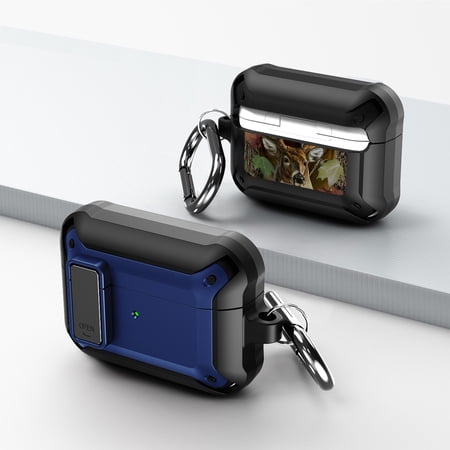 Duo Shield Secure Lock Designed For Airpods Pro With Hook  Blue/Black price history on PriceWatchPro