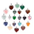 thumbnail image 2 of Colgantes de piedra en forma de corazón BRILLAR 20 piezas 2 tamaños diferentes, 2 of 5