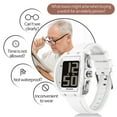 thumbnail image 2 of Findtime Digital Watches for Elderly Men Large Face Voice Talking White Watch with English Speaking LED Backlight Big Number Easy to Read Timer Alarm Waterproof, 2 of 8