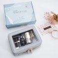 thumbnail image 4 of Set organizador de bolsas de maquillaje Aveniee Clear Travel, piel azul, 4 of 7