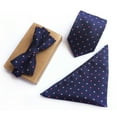thumbnail image 3 of Cravate pour Homme en Jacquard Cachemire, Cravate d'Affaires avec Pochette Carrée et Nœud Papillon, 3 of 6