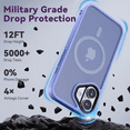 thumbnail image 4 of Entronix Phone Case Compatible with Magsafe for Apple iPhone 16 Plus Magnetic Case, Heavy Duty Slim Dual Layer Shockproof Case for Apple iPhone 16 Plus, Purple, 4 of 5