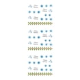 thumbnail image 1 of maskred New Arrival 1 Sheet Christmas 3D Sticker Snowflakes Tips Tatoos Party Manicure Transfer Sticker 1 6.4*5.2cm 3Set, 1 of 6