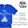 thumbnail image 3 of My Happy Place Shirt, Orlando Theme Park Shirt, Mickey T-Shirt, Unisex Casual Short Sleeve (Royal-Small), 3 of 6