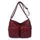 thumbnail image 2 of Bolso de mujer de mediana edad, bolso de mujer de moda, bolso de mensajero de hombro de gran capacidad de cuero suave, mochila multicapa, 2 of 6
