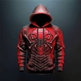 thumbnail image 2 of Sudaderas con estampado 3D de araña para hombre, Sudadera con capucha de gran tamaño, ropa de calle Harajuku de tendencia Hip Hop, Cosplay de ocio, moda de otoño, 2 of 3