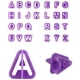 thumbnail image 5 of Cortadores de letras para fondant, cortadores de alfabeto, juego de cortadores de fondant de letras y números, 40 piezas,, 5 of 5