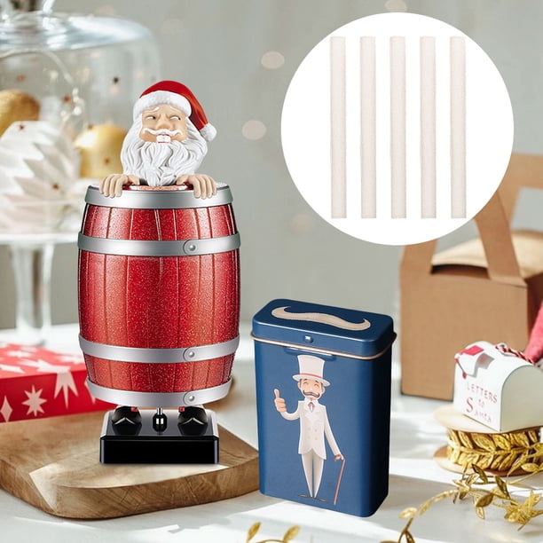 santa claus cigarette holder Funny Dispenser, Christmas Prank Santa Cigarette Holder, Santa Barrel Cigarette Cases & Dispensers, Perfect Gag Gift for Christmas Party, Home Decor (2 Pcs A) : Health & Household santa claus cigarette holder Funny