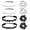 8PCS Black+White, variant on 8Pcs Soccer Hair Accessories Including 4Pcs Non-Slip Adjustable Headbands Elastic Soccer Hair Ties and 4Pcs Soccer Scrunchies for Girls Women Players Soccer Teams