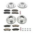 thumbnail image 3 of PowerStop Front and Rear Z23 Evolution Sport Carbon-Fiber Ceramic Brake Pad and Drilled & Slotted Rotor Kit Fits: FORD Select Models K4033, 3 of 10