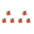 thumbnail image 1 of Inteprter 3 piezas de flores artificiales con hoja verde, planta de pensamiento de seda, ramo de autoensamblaje, fiesta, hogar, habitación, Type1 NO1, 1 of 6