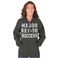 thumbnail image 4 of Major Key Success Motivational Zip Up Hoodie Men's Women's Brisco Brands X, 4 of 6