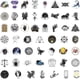 thumbnail image 2 of Water Bottles Stickers, Cool Stickers Pack for Laptop Tablet Phone Skateboard Travel Case, Vinyl Waterproof Stickers for Adults Teens Kids (Astrology, 2 of 3