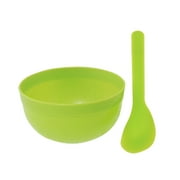 Unique Bargains Lady Smooth Stick Mask Mixing Cosmetic Bowl Set Green