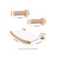 thumbnail image 2 of 3pcs/Set Cat Wall Furniture (Solid Wood Cat Hammock*1 + Cat Climbing Column*2), Solid Wood Cat Wall Shelf Set Used For Play, Climbing, And Rest, Easy-, 2 of 5