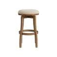 thumbnail image 2 of Alaterre Furniture Ellie Backless Bar Height Wood Stool, Brown and Beige, 2 of 6