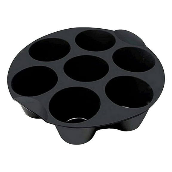 XINGAG Silicone Muffin Pan, Nonstick Muffin Tray, 7 Hole Air Fryer Compatible Cupcake Mold for Chocolate Dessert Baking