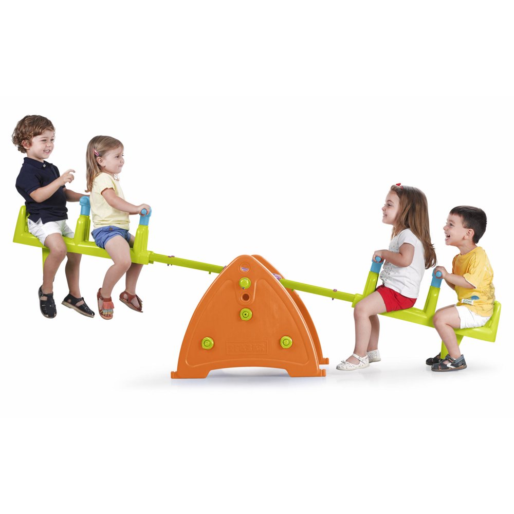 ECR4Kids Quad Seesaw TeeterTotter for 4 Kids Sturdy and Durable for