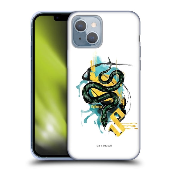 Head Case Designs Officially Licensed Harry Potter Deathly Hallows XXIV Slytherin Soft Gel Case Compatible with Apple iPhone 14