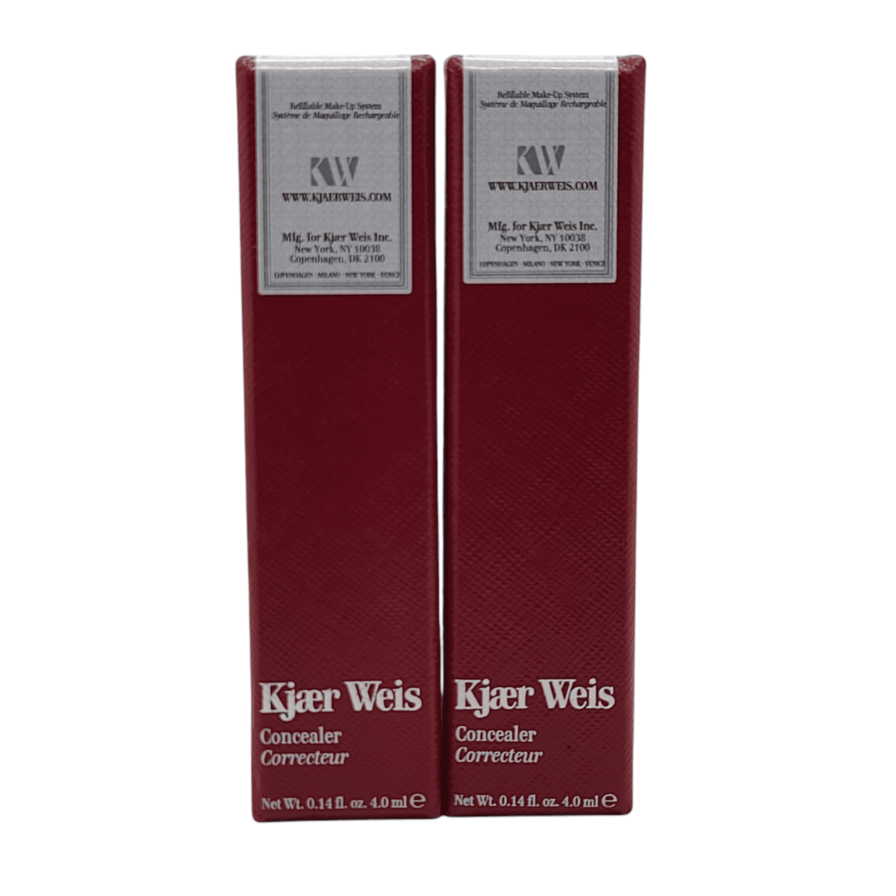 2 Pack Kjaer Weis Invisible Touch Concealer D310 0.14 oz *New in Box*