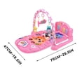 thumbnail image 7 of Baby Piano Play Gym Activity Mat, Pink Animal Hanging Rattles Kick Piano Fitness Playmat, Early Sensory Educational Tummy Time Toy for Newborn Infants 0-13 Months, 7 of 7