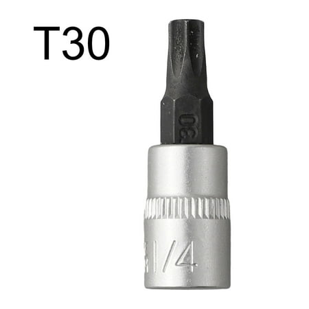 

1Pc Torx Bit Sockets 1/4 Inch Driver Star Bit T8-T40 Screwdriver Bits Impact Bit