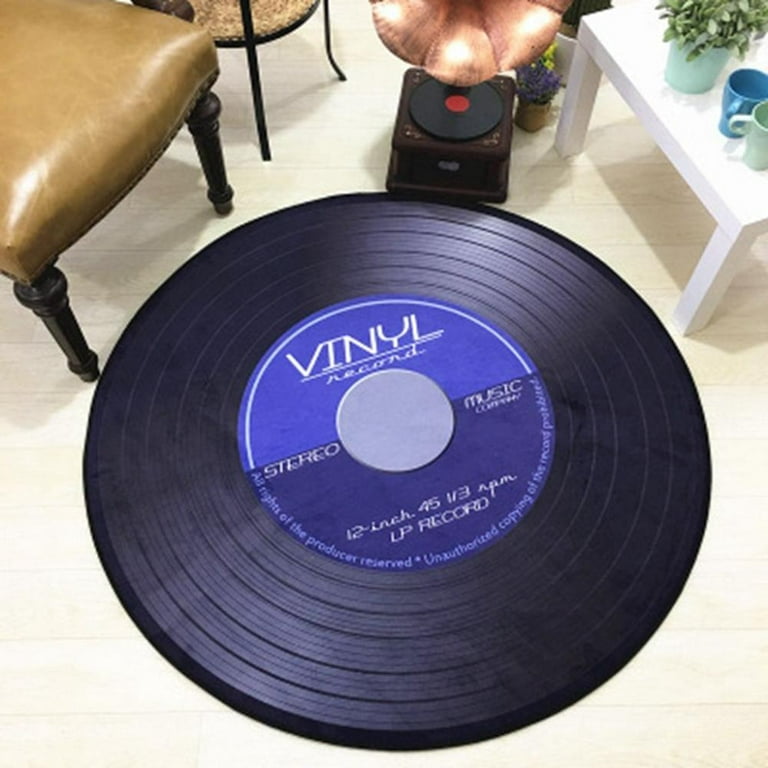 Vintage Vinyl Record Area Rug Non slip Waterproof Dirt - Temu