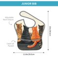 thumbnail image 4 of Hirioo Four Cats Watching Rain for Baby Waterproof Pocket Bib Adjustable Closed for Babies Toddlers with Large Pocket 6-24Months, 4 of 8