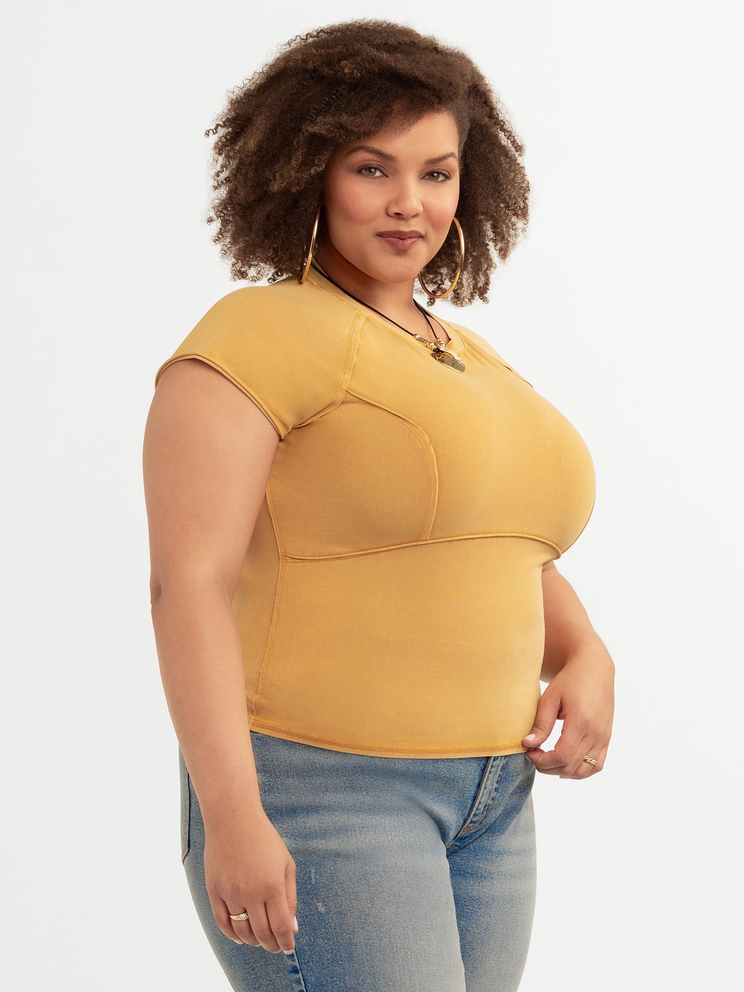 Jessica Simpson Women's and Women's Plus Eydie Tee, Sizes XS-4X