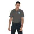 thumbnail image 2 of Ted Lasso Badge Cotton Polo Shirt, Charcoal, X-Large, 2 of 6