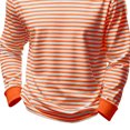 thumbnail image 4 of ZUKMRJPC Men's Casual Striped Shirts Long Sleeve Crewneck Basic T-Shirts Loose Fit Soft Comfort Spring Summer Work Athletic Tee Tops, 4 of 5