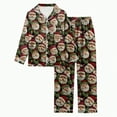 thumbnail image 6 of UAYOTSE Kids Pajamas Set Long Sleeve Button Down Sleepwear Girls Boys Set 2 Pcs Loungewear for 6 15 Years,Sizes 13-14 Years, 6 of 6