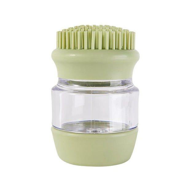 Cepillo Para Mascotas Cepillo De Masaje Para Baño Dispensador De Champú Cepillo Para El Cuidado De Mascotas Deshedding Cerdas De Silicona Suave Inevent PT001184-00