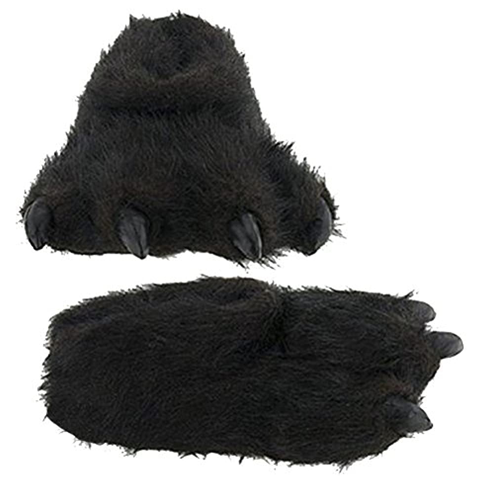 Wishpets Wishpets Bear Paw Slippers Black Large