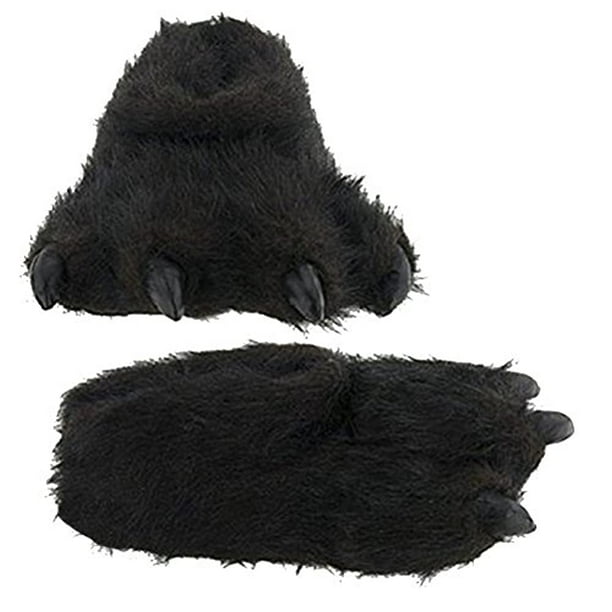 Wishpets Wishpets Bear Paw Slippers Black Large