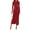 Red, variant on PRETTYGARDEN Women's Fall Wedding Guest Cocktail Midi Dresses Elegant Long Sleeve Bodycon Ruched Dress Fashion Clothing