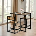 thumbnail image 2 of Giantex 3-Piece Kitchen Table Set, Space-Saving Dining Table Set w/Metal Frame, 2 of 8