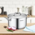 thumbnail image 5 of Korkmaz Gastro Proline 9.5 Liter Stainless Steel Casserole with Lid in Silver, 5 of 5