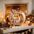 thumbnail image 4 of Dalxymotic Halloween Ghost Pumpkin Light, Fall Miniature Pumpkin Dollhouse Decor, Desktop Decoration Gift, Mini House Decor, Halloween Ornament for Desktop, Shelf, Mantel, Office, 4 of 6