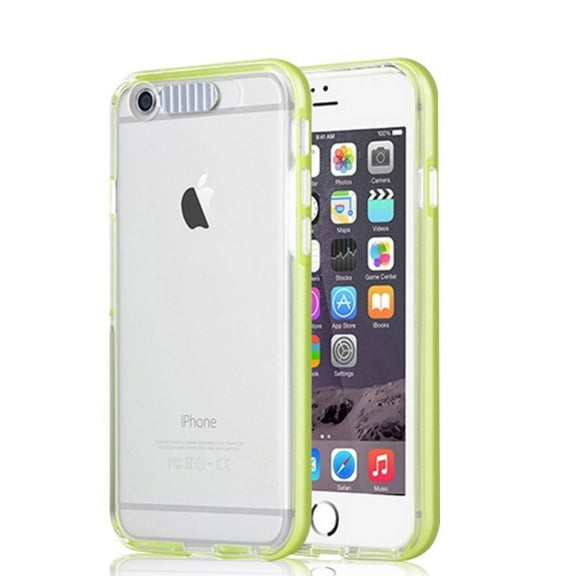 Iphone 6s Plus Case, Gold Cherry Iphone 6s Plus Incoming Call Flash Message Blink Hybrid Cover Case for Iphone 6s Plus & Iphone 6 Plus (Green)