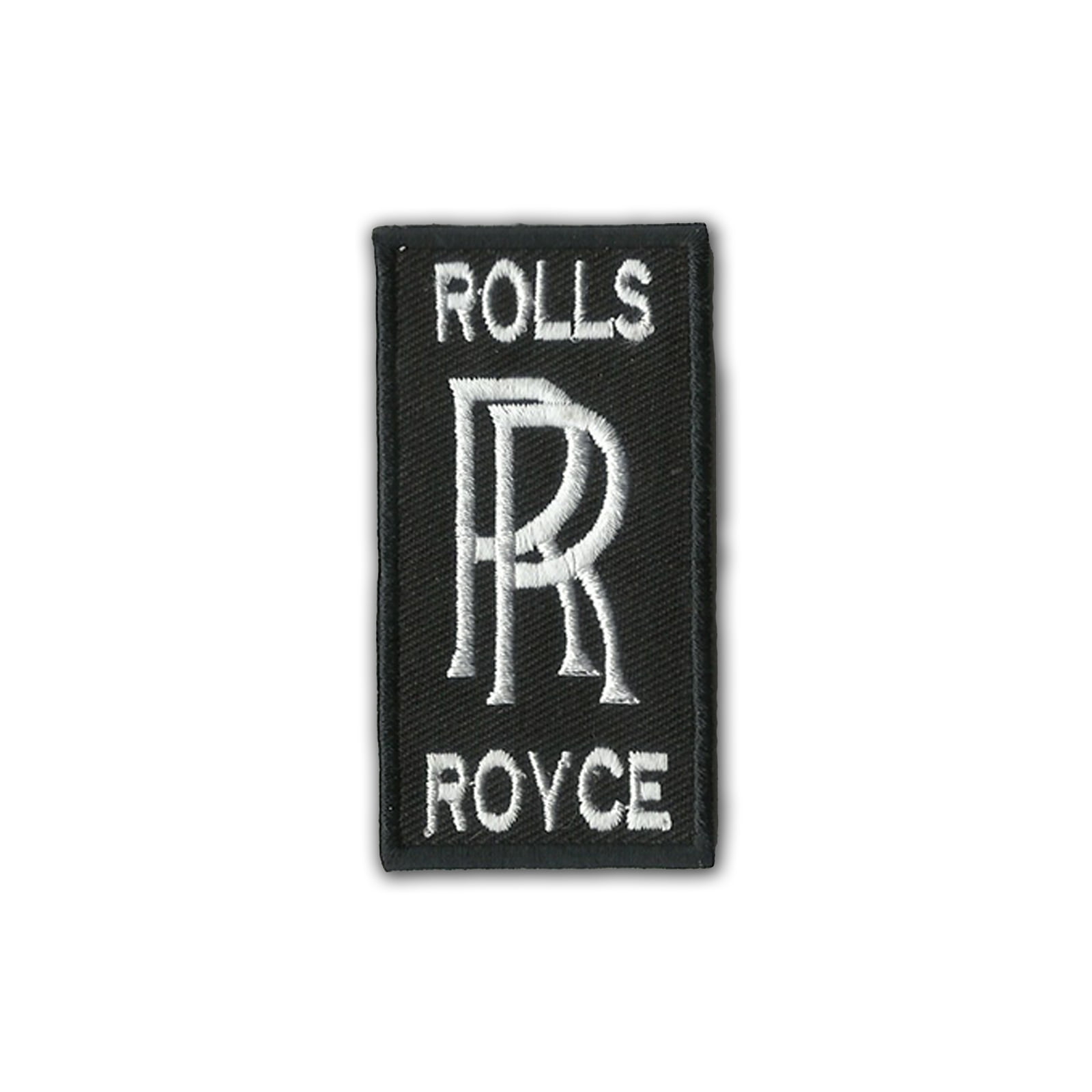 ROLLS ROYCE Iron-On Embroidered British Automotive Car Patch 2.75" Black 