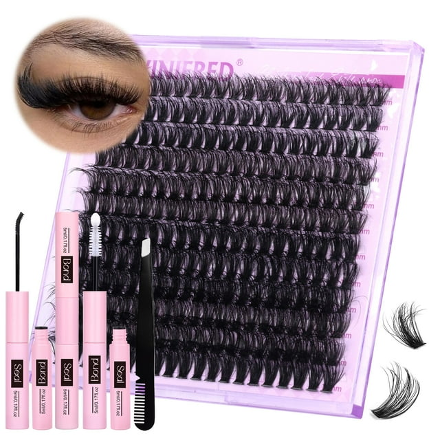 Kit de extensión de pestañas Winifred Fluffy Lash Clusters 10-16 mm