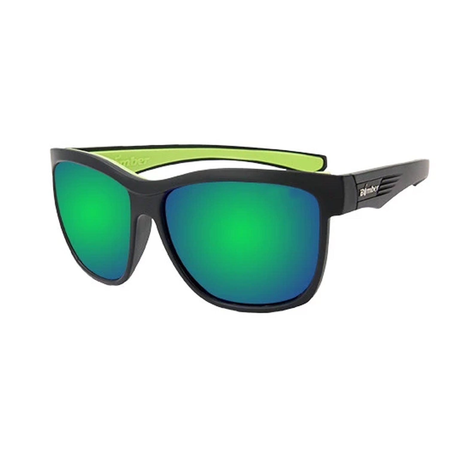 Bomber Sunglasses Jaco Bomb Matte Black Frm / Green Mirror Pc Lens