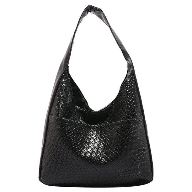 Bolso Hobo Mano Hombro para Mujer Color Sólido Cuero PU