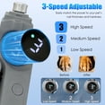thumbnail image 4 of Oazouf 2-in-1 Electric Dog Cat Nail Clippers and Grinder with LED Light, 3-Speed, Rechargeable Quiet Safe Pet Nail Trimmer Grooming Tool for Dogs Cats Rabbits Pets, Gray, 4 of 12