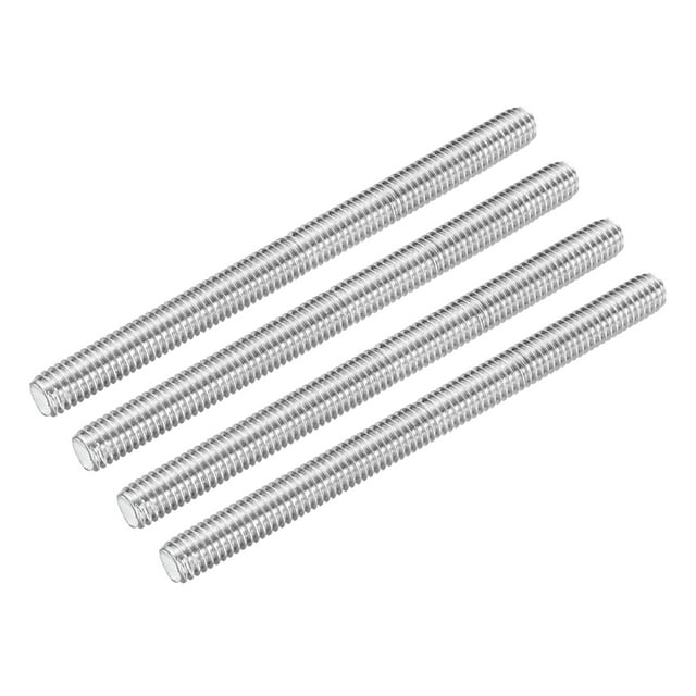 Uxcell Fully Threaded Rod 3/8"-16 UNC Pitch 304 Stainless Steel Right Hand 5.12" 4Pcs