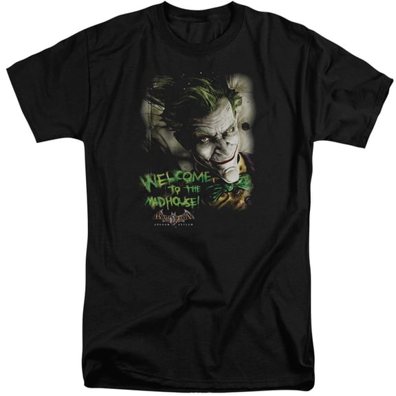 Batman Aa - Welcome To The Madhouse - Tall Fit Short Sleeve Shirt - XXX-Large