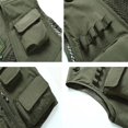 thumbnail image 7 of HOTIAN Fishing Vest Jcket for Men and Women Quick-Dry Outdoor Cargo Utility Vests with Multi-Pocket for Travel Work Photography Neon Green XXL, 7 of 7